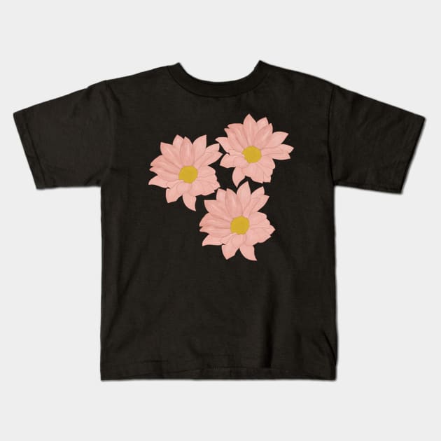 Little Pink Gerbera Daisy Flower Kids T-Shirt by MariamChelidze